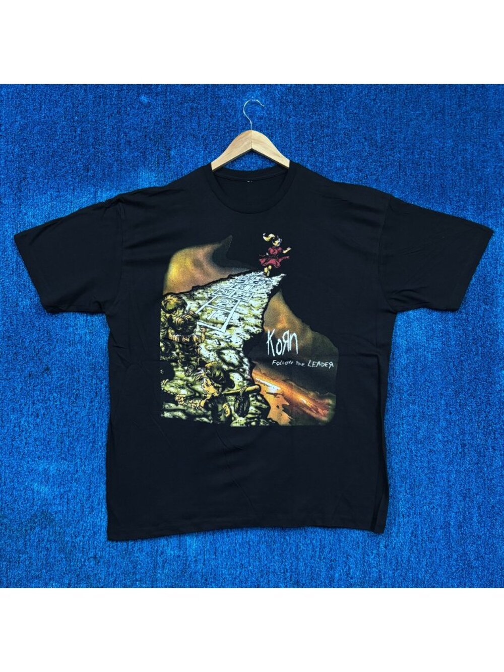 Korn Follow The Leader Album Cover Poster Nu Metal Tee XL